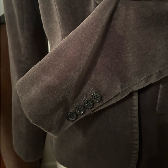 Vintage J. Crew grey  Velvet Blazer 6 - Picture 4 of 9